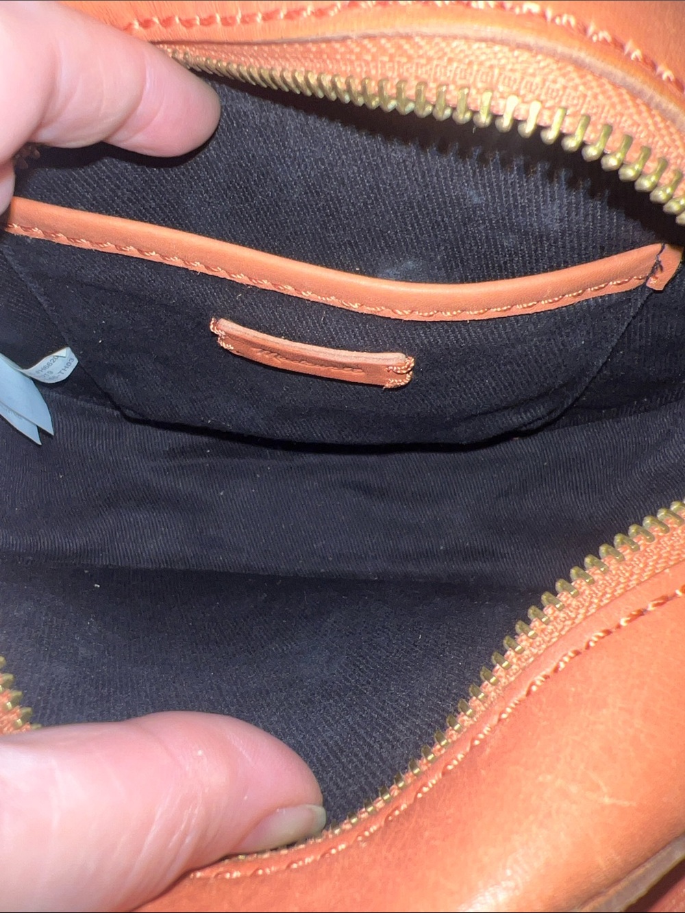 Madewell Juno Leather Circle Bag in Burnt Orange - Picture 9 of 10